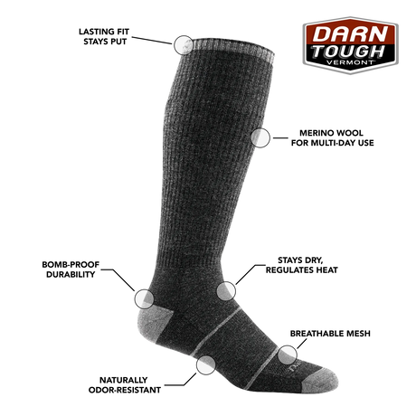 Darn Tough | Men's Paul Bunyan Over-the-Calf Midweight Work Sock