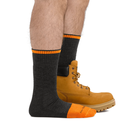 Darn Tough | Men's Steely Boot Midweight Work Sock - Moto Camp Nerd - motorcycle camping