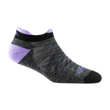 Darn Tough | Women's Run No Show Tab Ultra-Lightweight Running Sock - Moto Camp Nerd - motorcycle camping