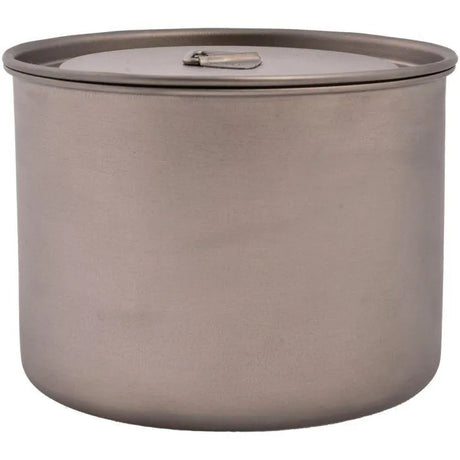 Olicamp | Space Saver Pot w/Lid - Titanium 900 ML - Moto Camp Nerd - motorcycle camping