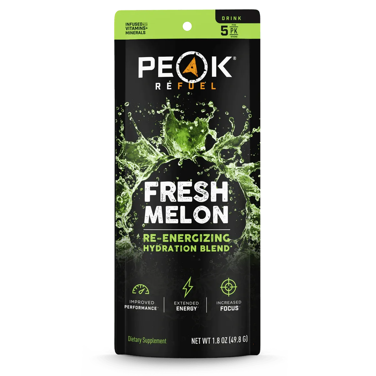 Peak Refuel | Fresh Melon Re-Energizing Drink Sticks - Moto Camp Nerd - motorcycle camping