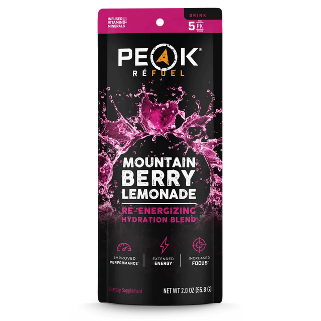 Peak Refuel | Mountain Berry Lemonade Re-Energizing Drink Sticks - Moto Camp Nerd - motorcycle camping