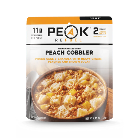 Peak Refuel | Peach Cobbler - Moto Camp Nerd - motorcycle camping