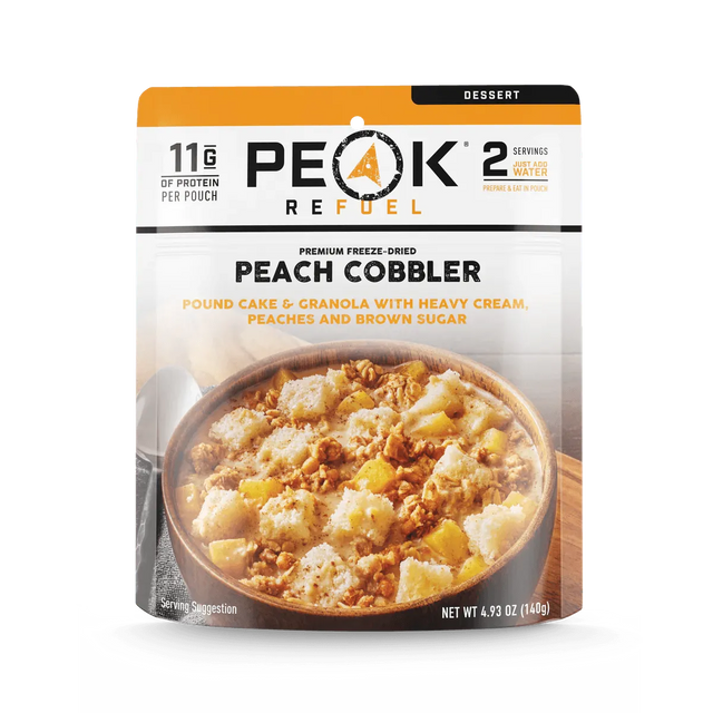 Peak Refuel | Peach Cobbler - Moto Camp Nerd - motorcycle camping