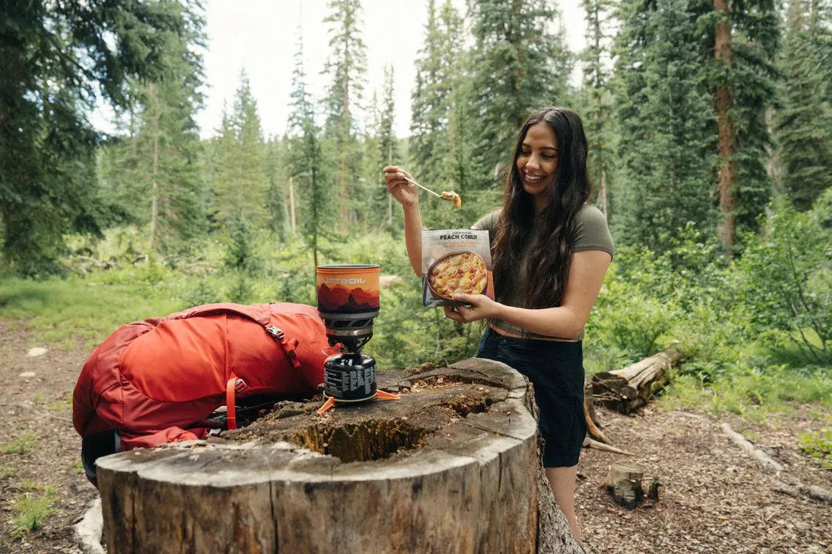 Peak Refuel | Peach Cobbler - Moto Camp Nerd - motorcycle camping