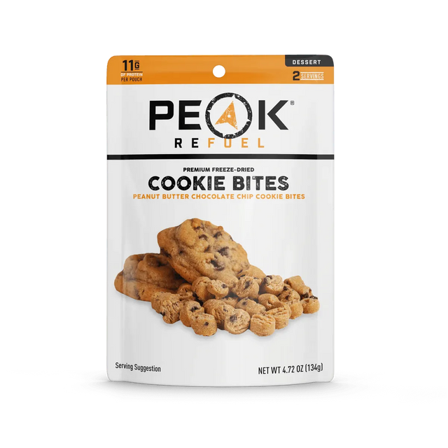 Peak Refuel | Peanut Butter Chocolate Chip Cookie Bites - Moto Camp Nerd - motorcycle camping