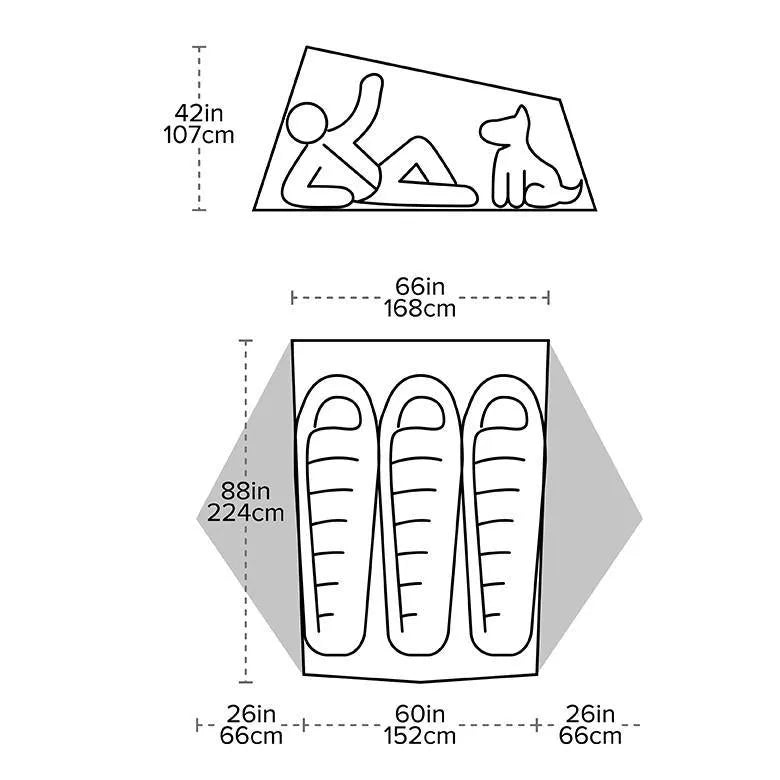 Big Agnes | Tiger Wall UL3 Bikepack Tent Solution Dye - Moto Camp Nerd - motorcycle camping