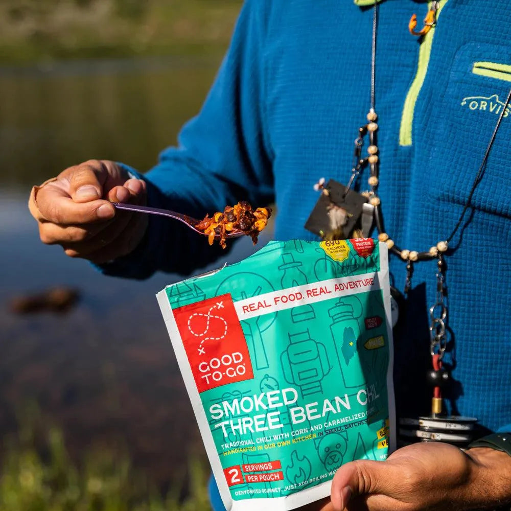 Good To-Go | SMOKED THREE BEAN CHILI - Moto Camp Nerd - motorcycle camping